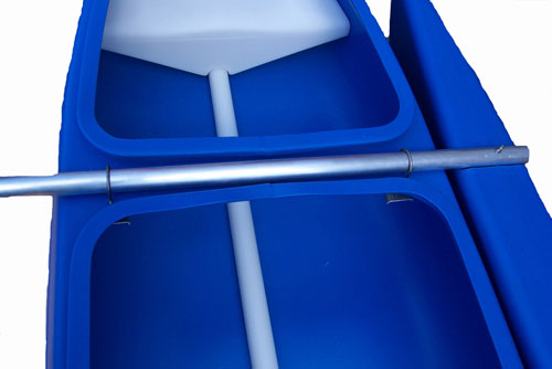 Canoe outrigger poles (back)