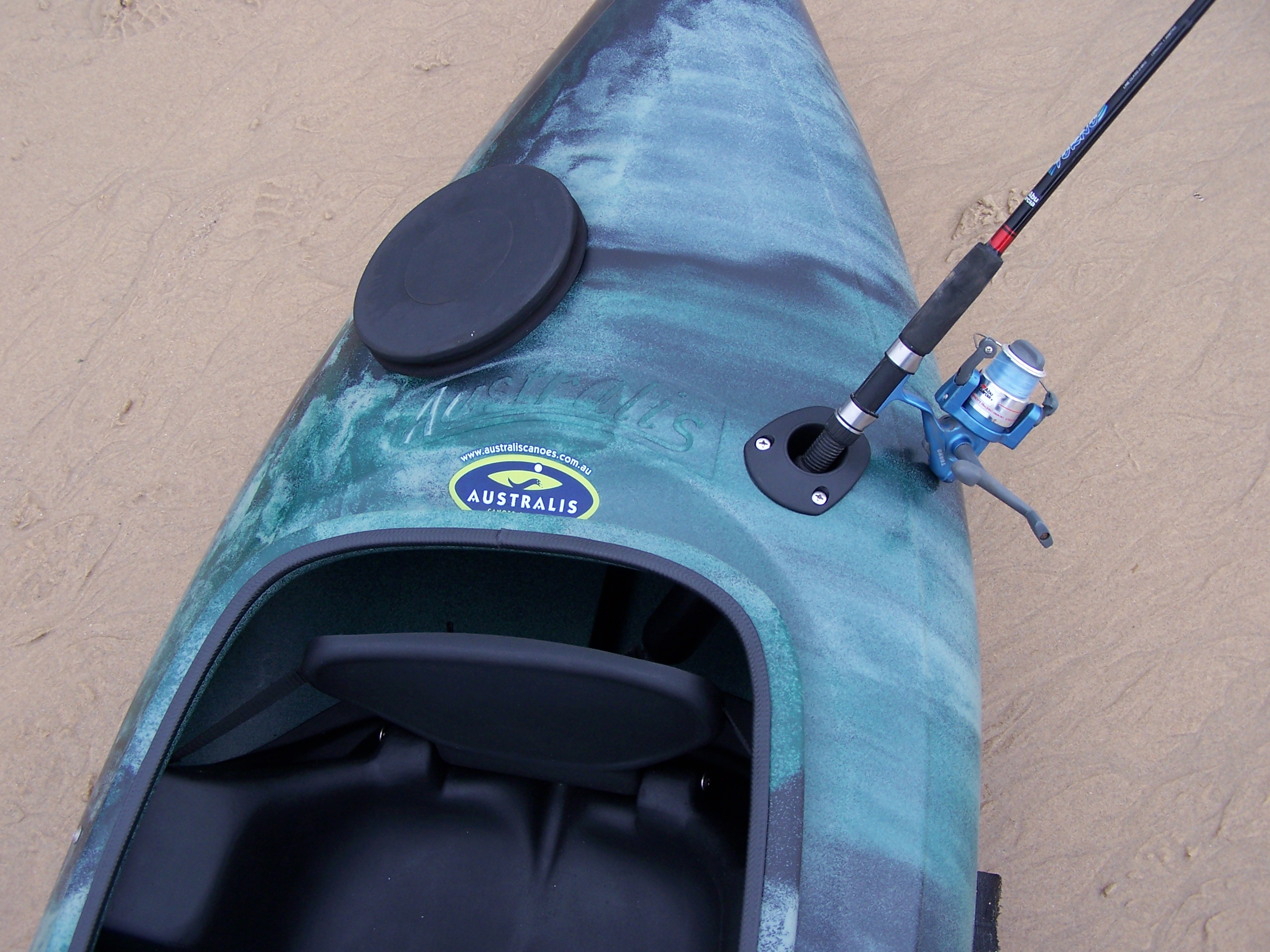 Bass Fishing Kayak with Motor made in Australia by Australis Kayaks and
