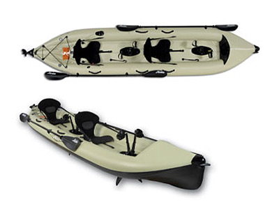 Mirage i14T inflatable sit-on-top kayak by Hobie