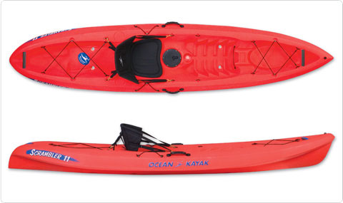 Scrambler 11 sit-on-top kayak by Ocean Kayak