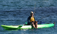 Pelagic sit on top kayak by Australis canoes