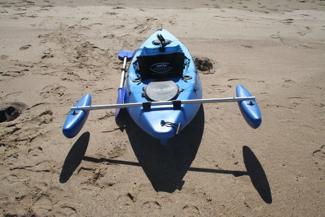 Double Outrigger Kit for Squid Sit-on Kayak made in Australia by