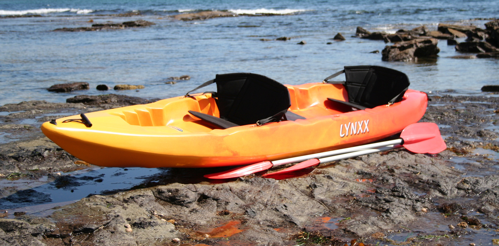 lynxx stackable double sit-on-top kayak made in australia