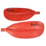 Banjo Split Aluminium Shaft with Heatshrink & Grip Kayak Paddle - Red Blades