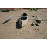 Bushranger 3 seat Deluxe Fishing Canoe with Double Outriggers by Australis