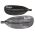 Banjo Split Aluminium Shaft with Heatshrink & Grip Kayak Paddle - Black Blades
